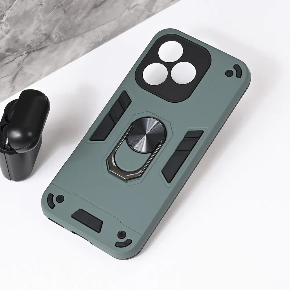Maska Hard Ring za Honor 400 Lite tamno siva