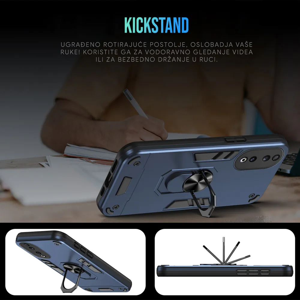 Maska Hard Ring za Xiaomi Redmi Note 14s tamno plava