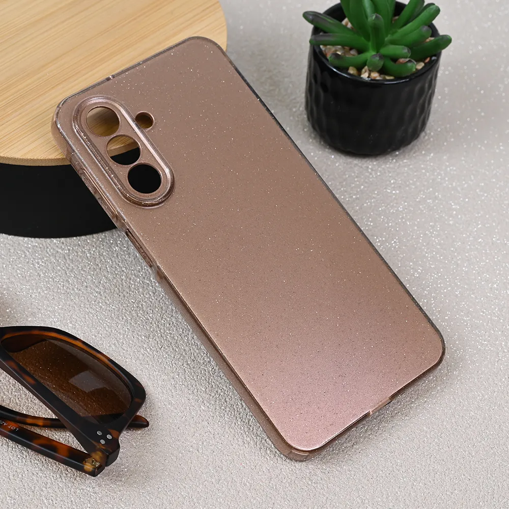 Maska Sparkle Dust za Samsung A266B Galaxy A26 5G roze zlatna