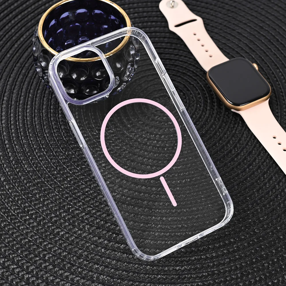 Maska Magsafe Color Line za iPhone 15 6.1 roze