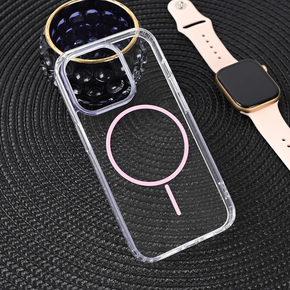 Maska Magsafe Color Line za iPhone 15 Pro 6.1 roze