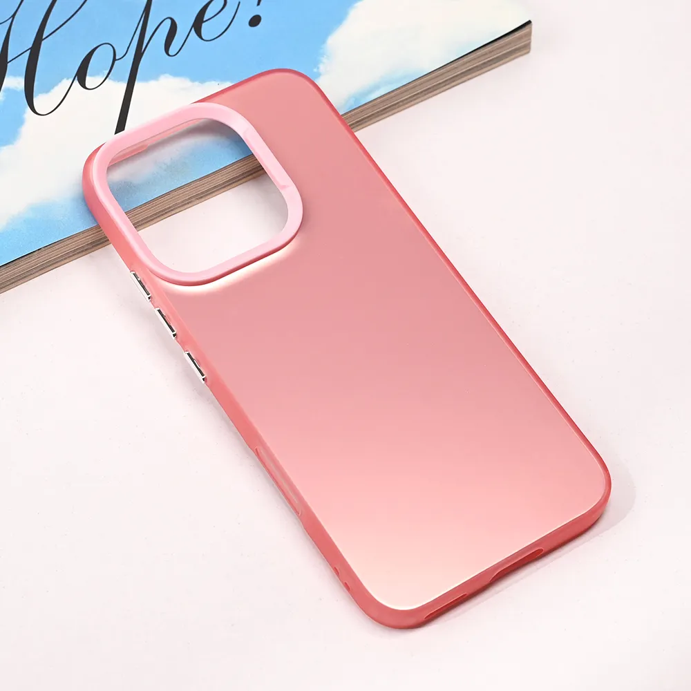 Maska Clear za Honor 400 Lite roze