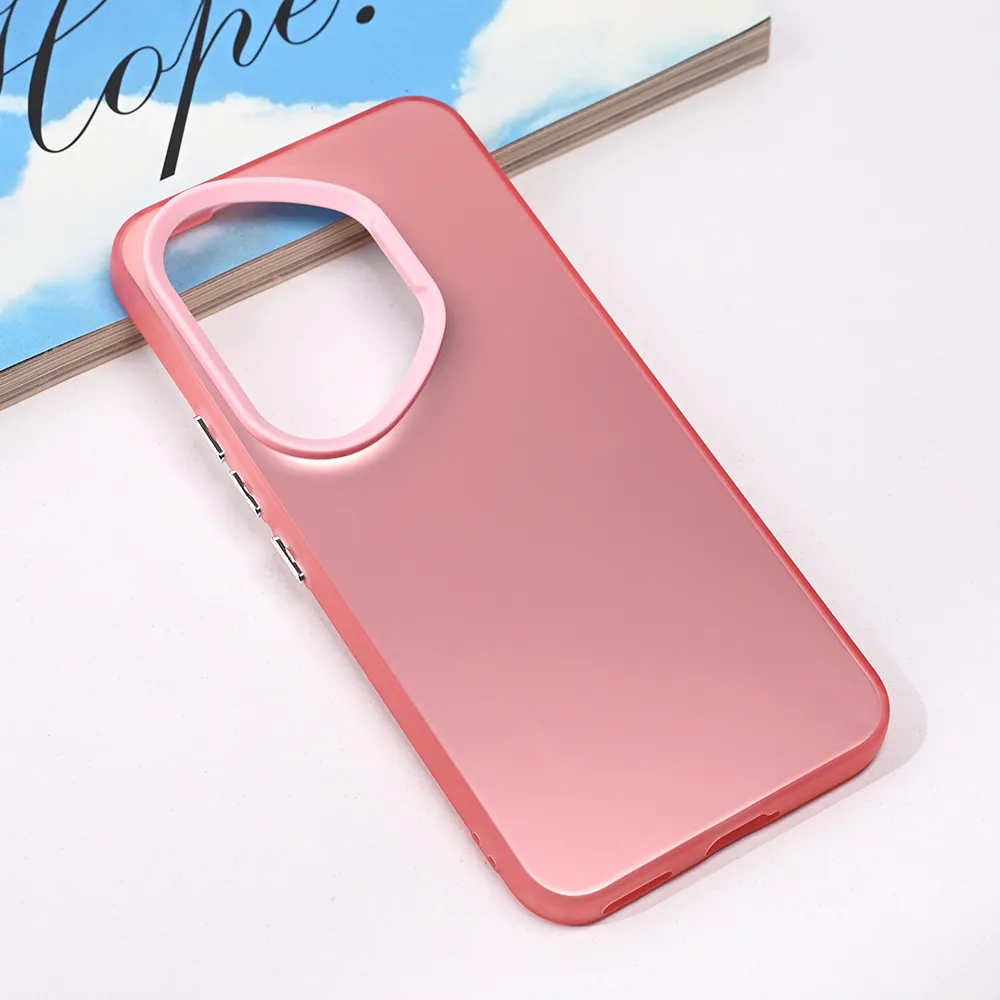 Maska Clear za Honor 400 Pro roze