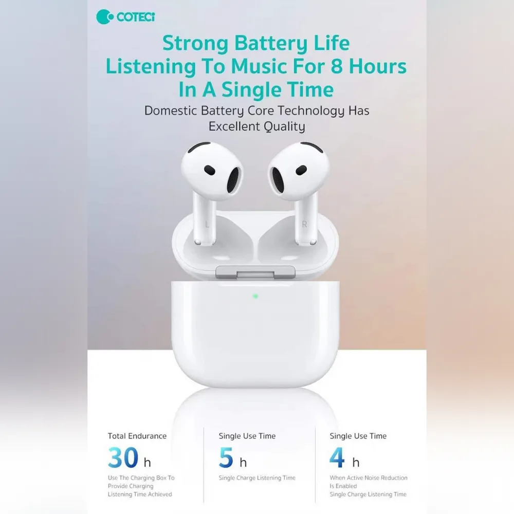 Bluetooth slusalice Coteci MS-020 bele