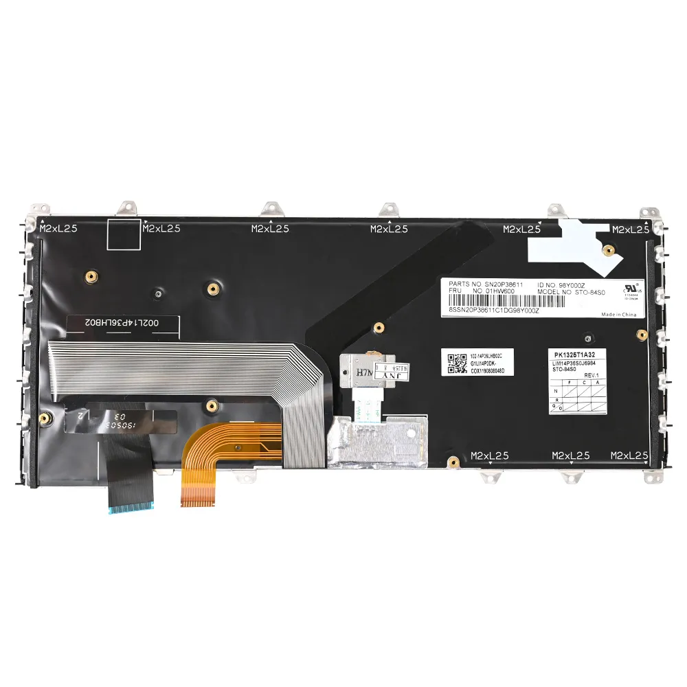 Tastatura za laptop Lenovo ThinkPad X380 Yoga crni frejm veliki enter