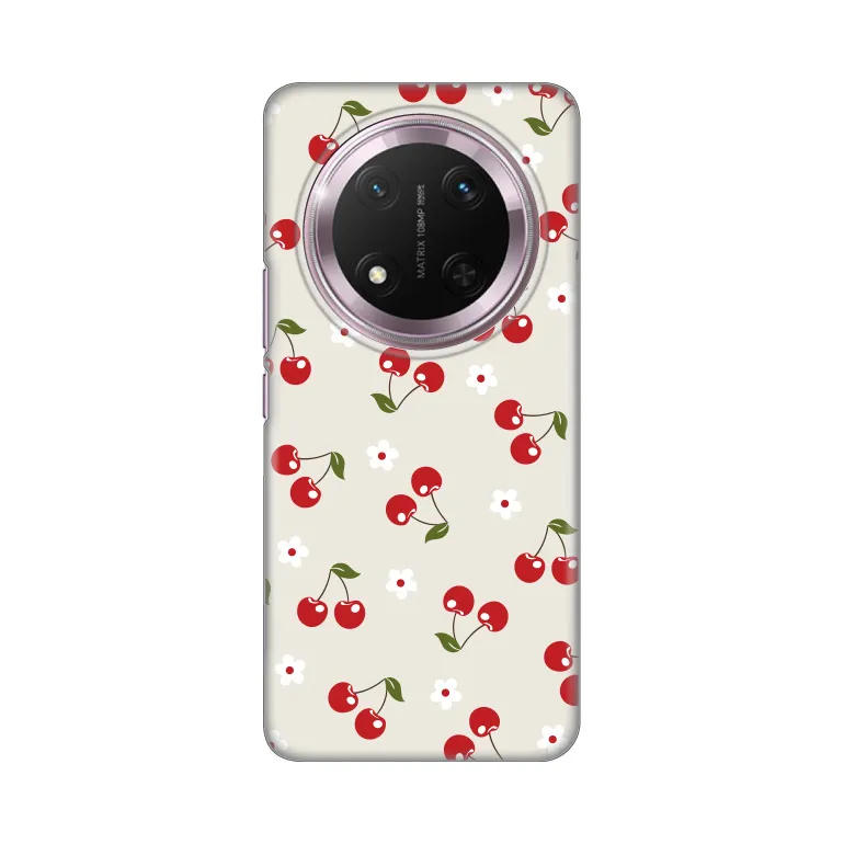 Maska Silikonska Print za Honor Magic 7 Lite Cherry and Flowers