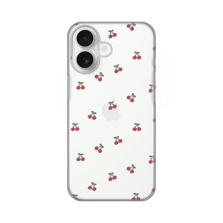 Maska Silikonska Print Skin za iPhone 16 6.1 Little Cherry