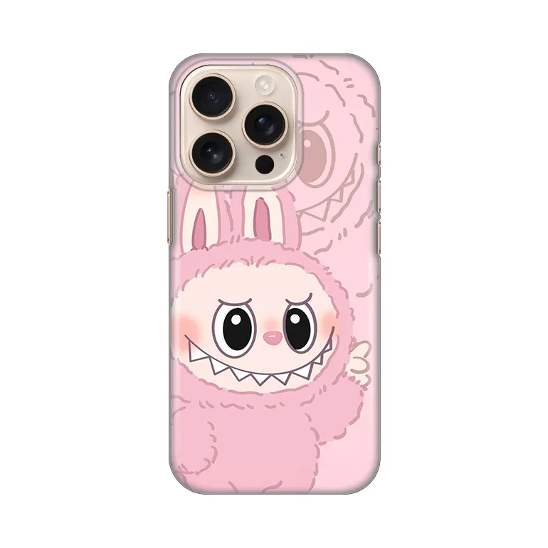 Maska Silikonska Print za iPhone 16 Pro 6.3 La Bubu Pink