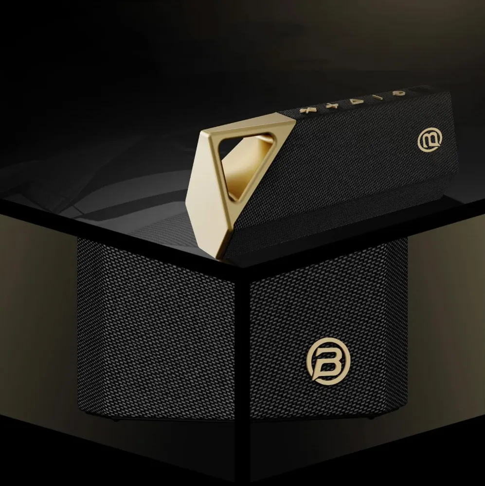 Bluetooth zvucnik Bugani Brief zlatni