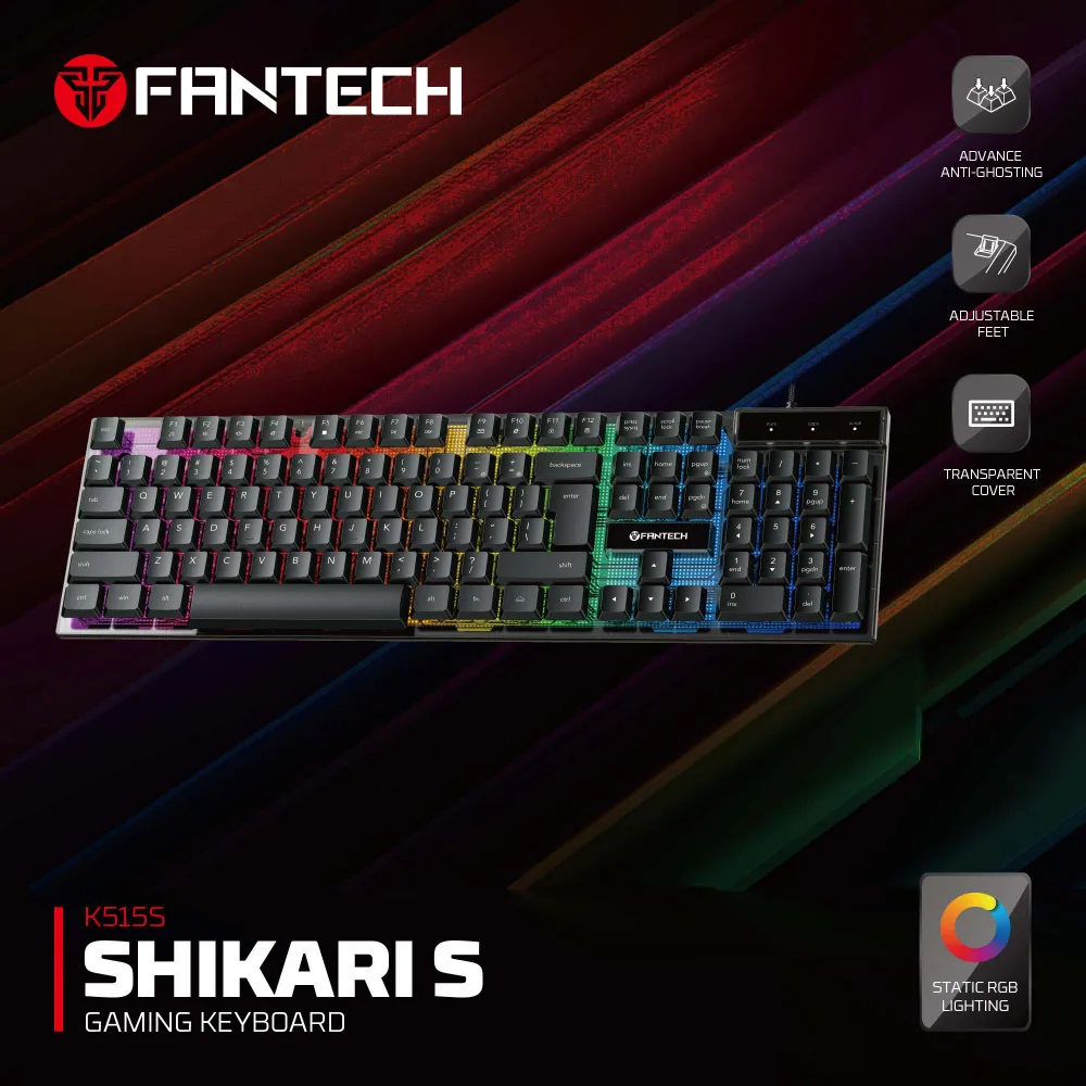 Tastatura Gaming Fantech K515S Shikari S crna