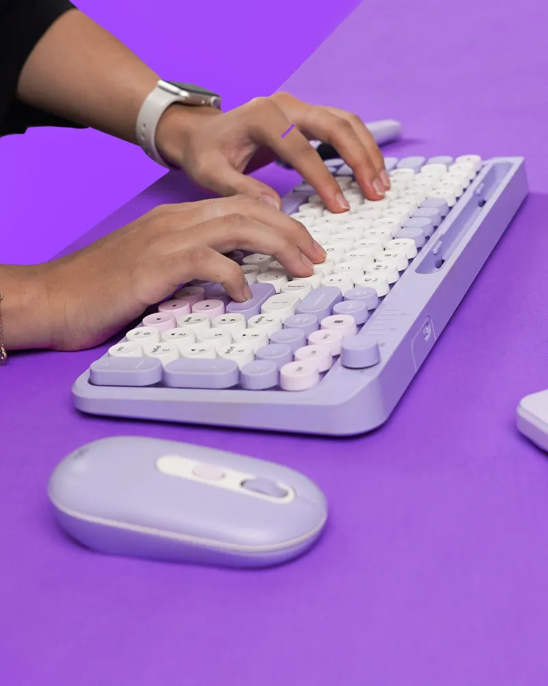 Combo mis tastatura wireless Fantech WK-899 GO mochi101 ljubicasta