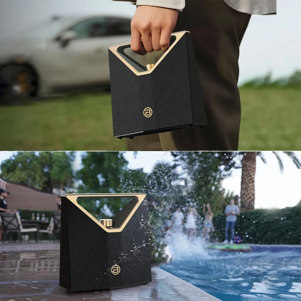 Bluetooth zvucnik BUGANi Brief Plus BS12304 crno-zlatni