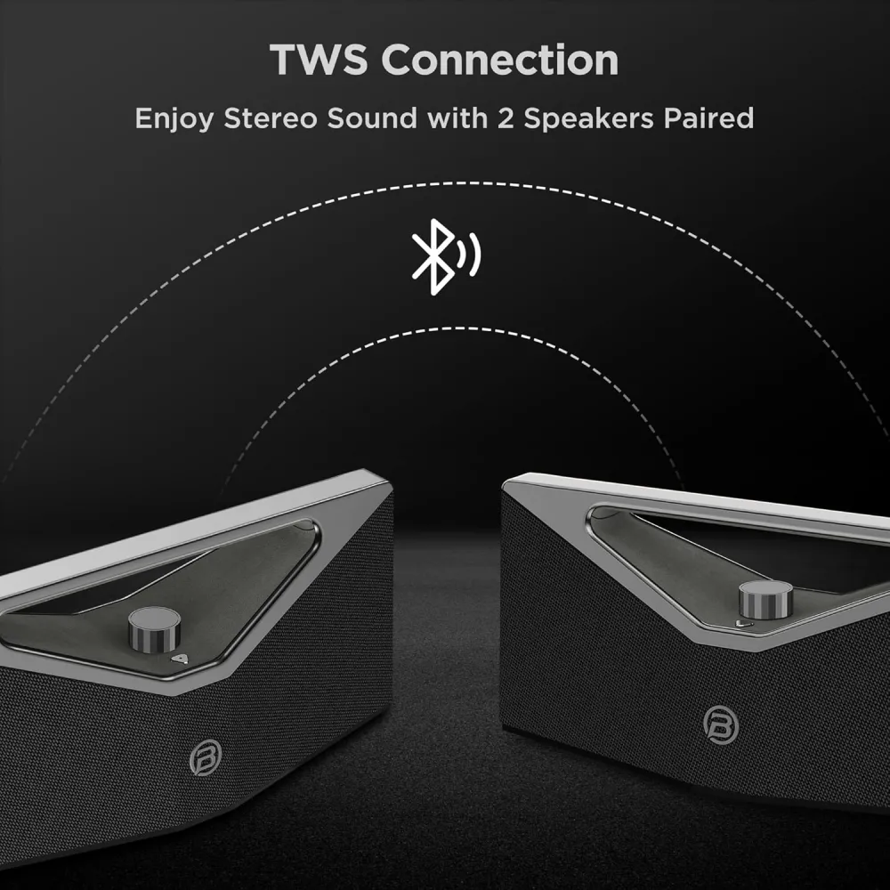 Bluetooth zvucnik BUGANi Brief Pro BS12303 crno-zlatni