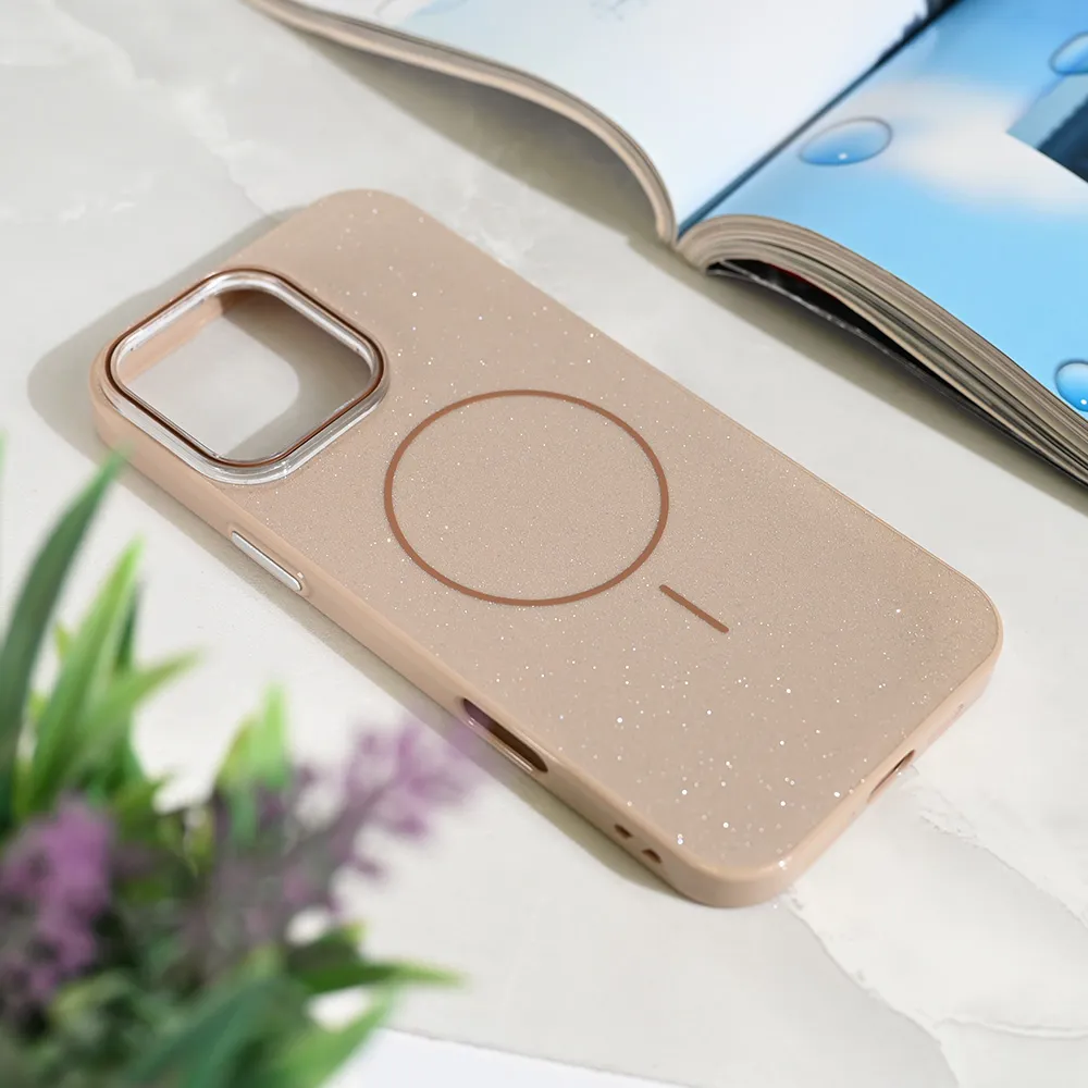 Maska Magsafe Sparkle Dust za iPhone 16 Pro Max 6.9 zlatna