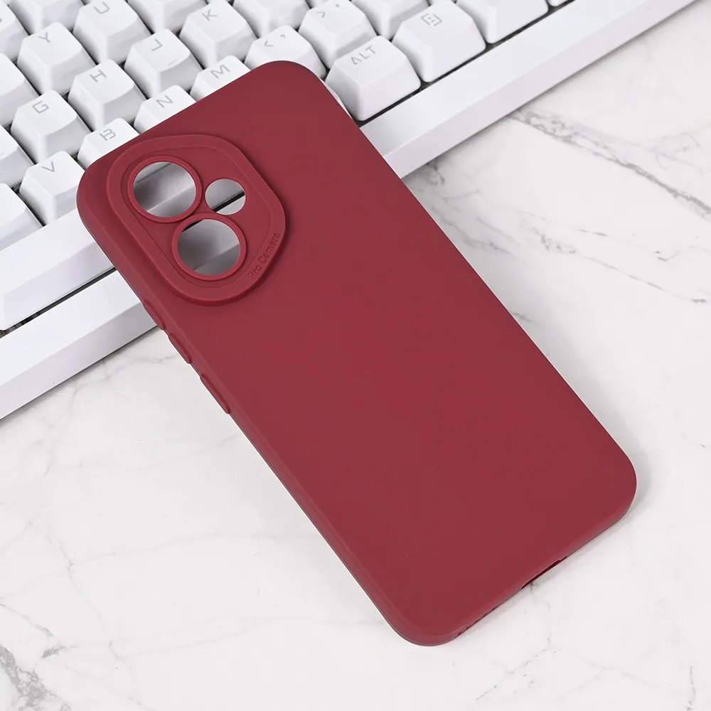 Maska Silikon Pro Camera za Honor 400 bordo