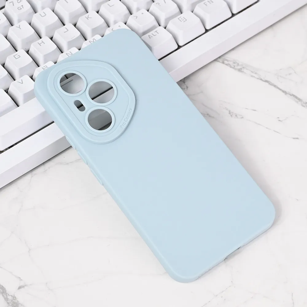 Maska Silikon Pro Camera za Honor 400 Pro svetlo plava