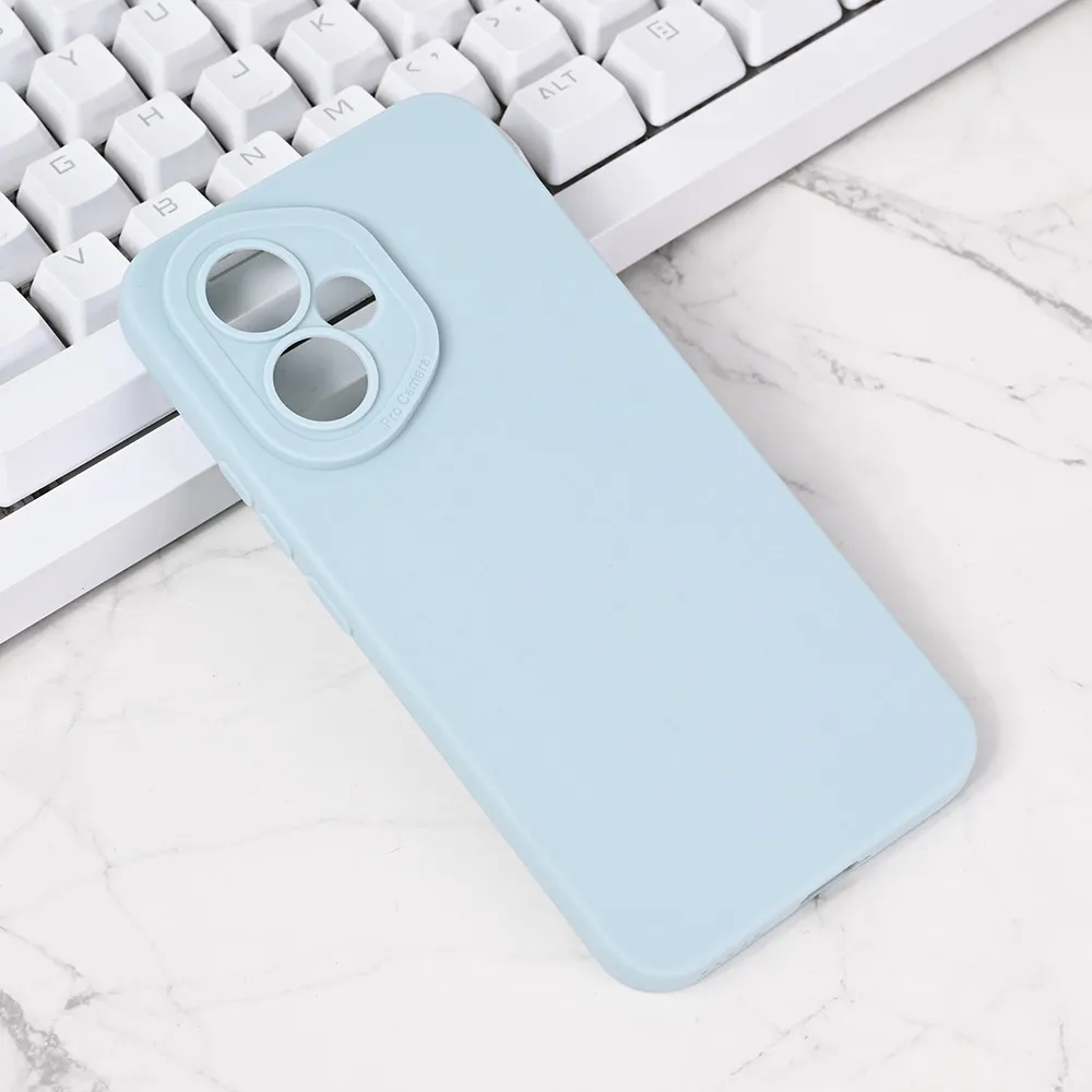 Maska Silikon Pro Camera za Honor 400 svetlo plava