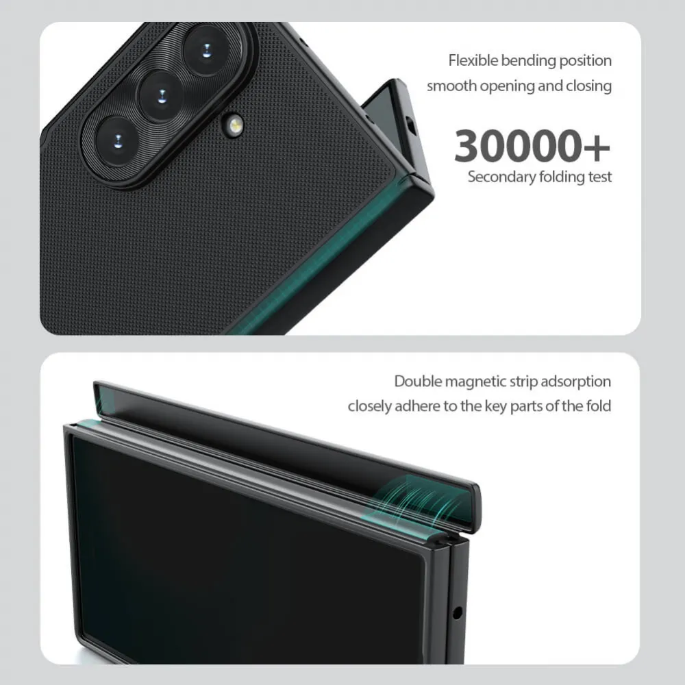 Maska Nillkin Scrub Fold za Samsung F966B Galaxy Z Fold 7 crna