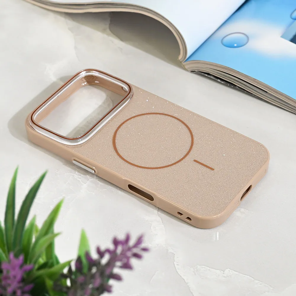 Maska Magsafe Sparkle Dust za iPhone 17 Pro 6.3 zlatna