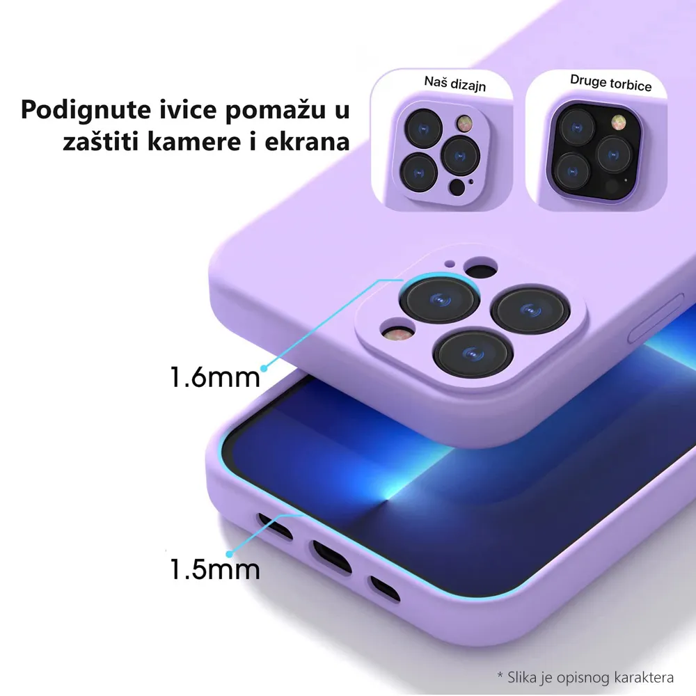 Maska Teracell Soft Velvet za iPhone 17 Air 6.6 ljubicasta