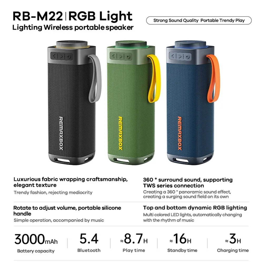 Bluetooth zvucnik REMAX RB-M22 zeleni