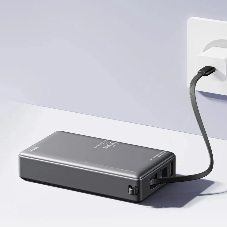 Power bank prenosiva baterija REMAX Wingle Series RPP-87 65W+22.5W Fast Charging 20000 mAh crni