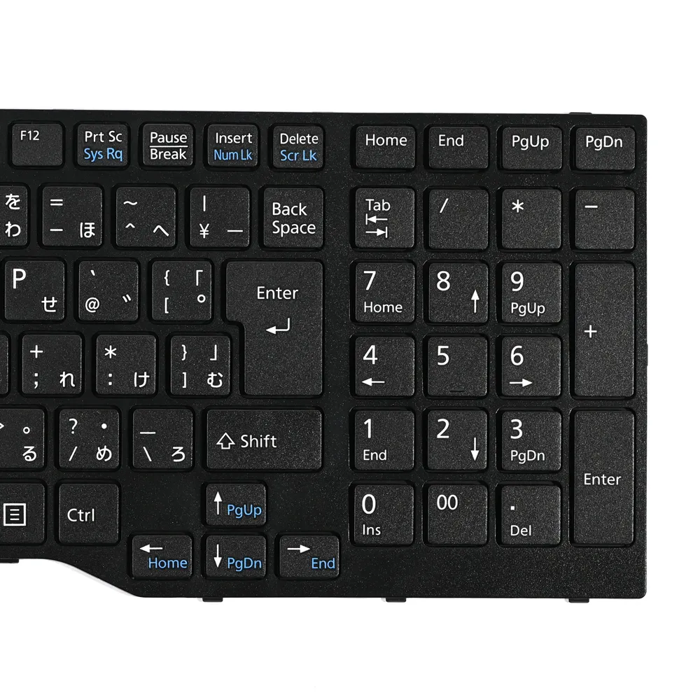 Tastatura za laptop Fujitsu AH544 AH564 AH574 AH53M AH42 AH555 srebrni frame sa misem
