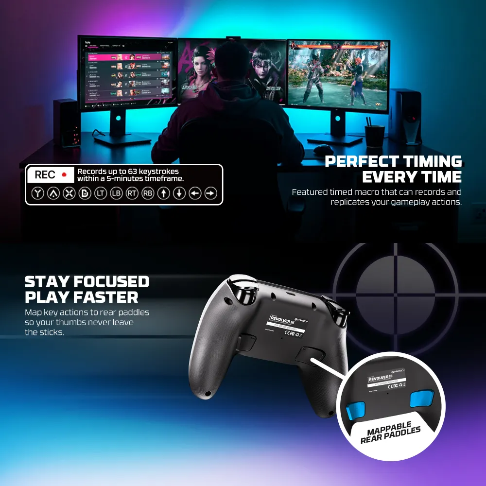 Joypad wireless Fantech WGP12S Revolver III beli