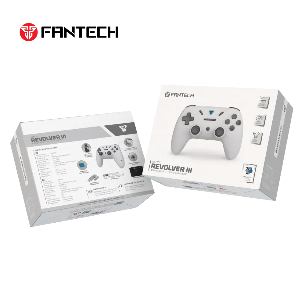 Joypad wireless Fantech WGP12S Revolver III sivi