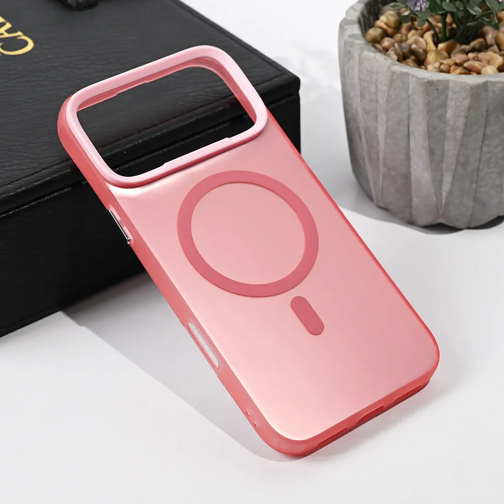 Maska Magsafe Clear za iPhone 17 Pro Max 6.9 roze