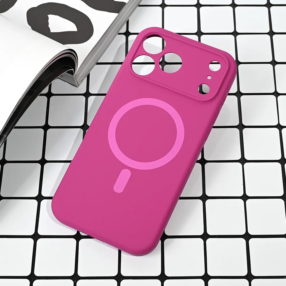 Maska Magsafe Pure color za iPhone 17 Pro Max 6.9 tamno pink