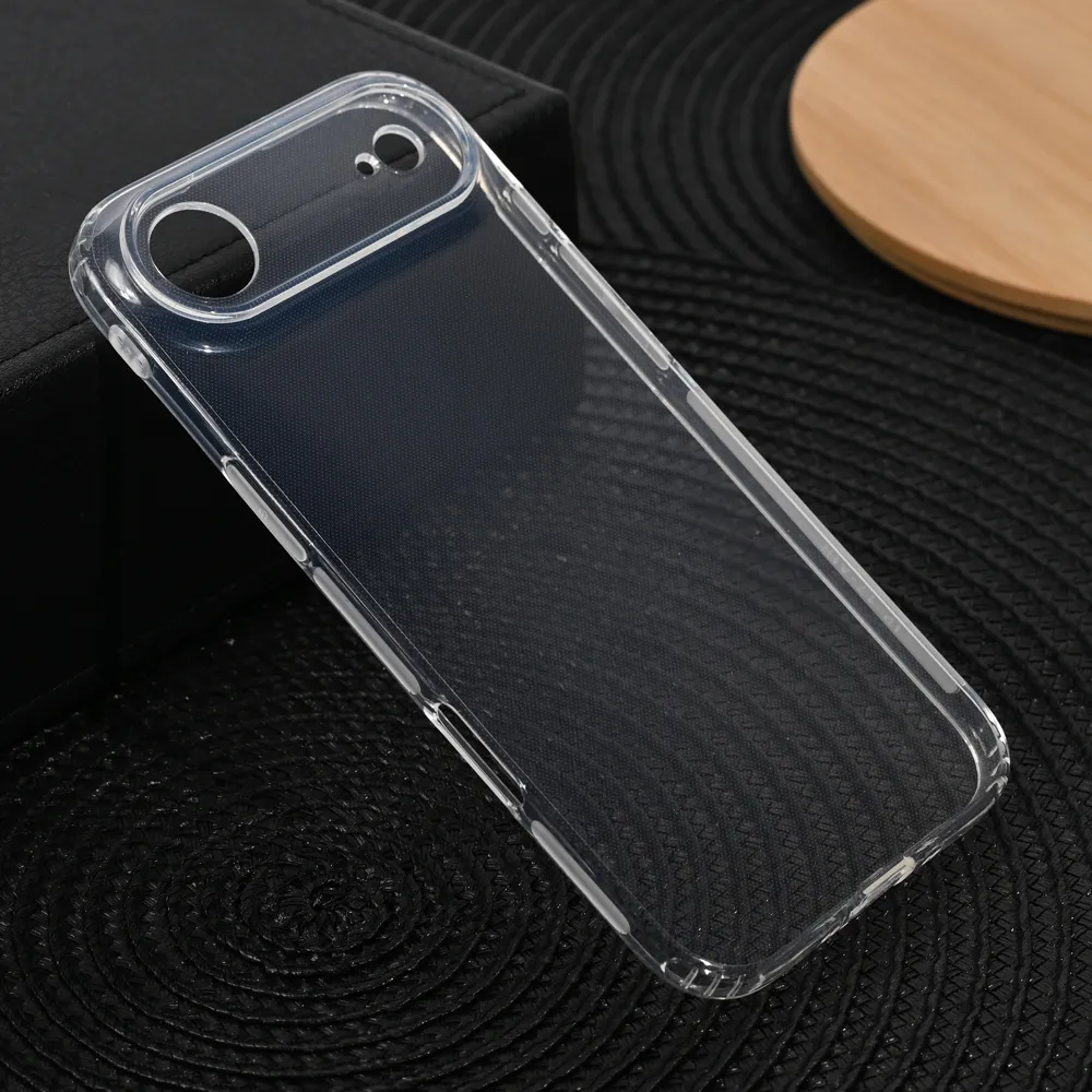 Maska silikonska Ultra Thin with pluggy za iPhone 17 Air 6.6 transparent