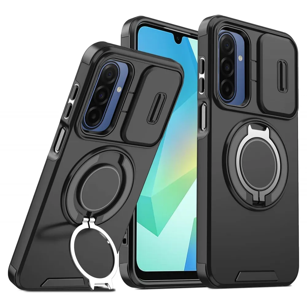 Maska CamShield Ring stand za Samsung A175F Galaxy A17 crna
