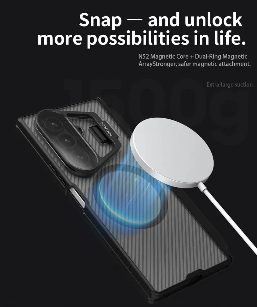 Maska Nillkin CamShield Prop Magnetic za Samsung F966B Galaxy Z Fold 7 crna (with pen)