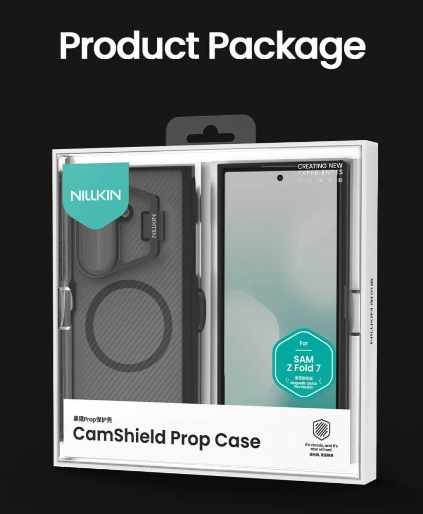 Maska Nillkin CamShield Prop Magnetic za Samsung F966B Galaxy Z Fold 7 crna (with pen)