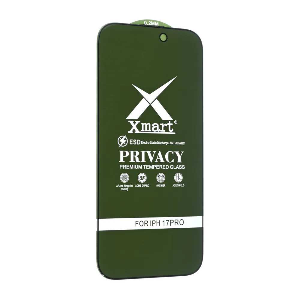 Zastitno staklo Zastitno staklo X mart 9D Privacy za iPhone 17 Pro 6.3