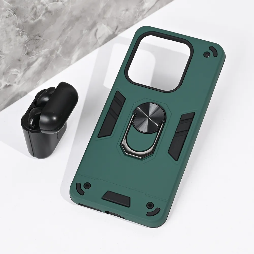 Maska Hard Ring za Xiaomi Redmi Note 14 5G tamno zelena