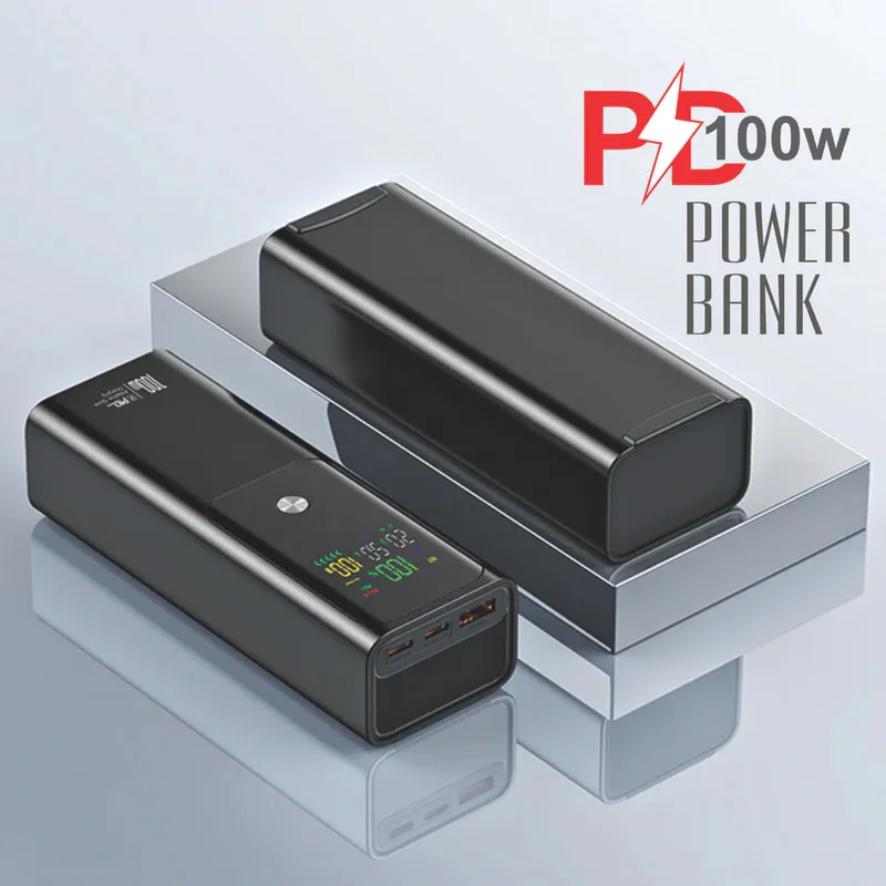 Power bank prenosiva baterija Oxpower PD100W 20000mAh crna