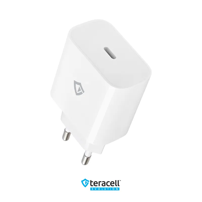 Kucni punjac Teracell Evolution TC-07 PD Fast charging  20W sa PD iPhone lightning kablom beli CE
