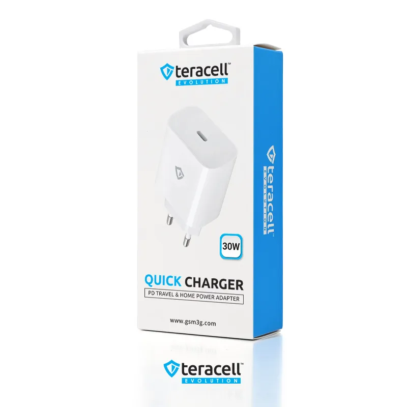 Kucni punjac Teracell Evolution TC-18 PD Fast charging 30W beli CE