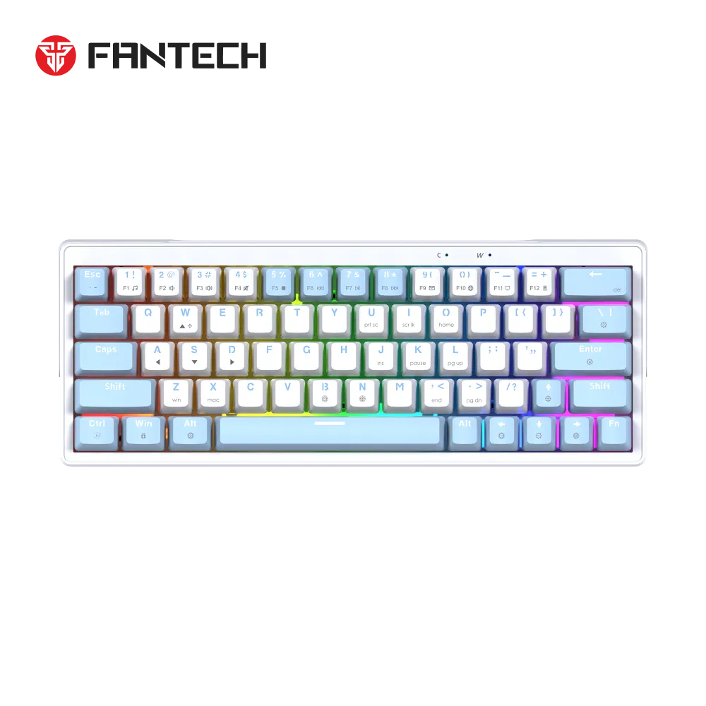 Tastatura Mehanicka Gaming Fantech MK611 Atom x63 AME bela (taro switch)
