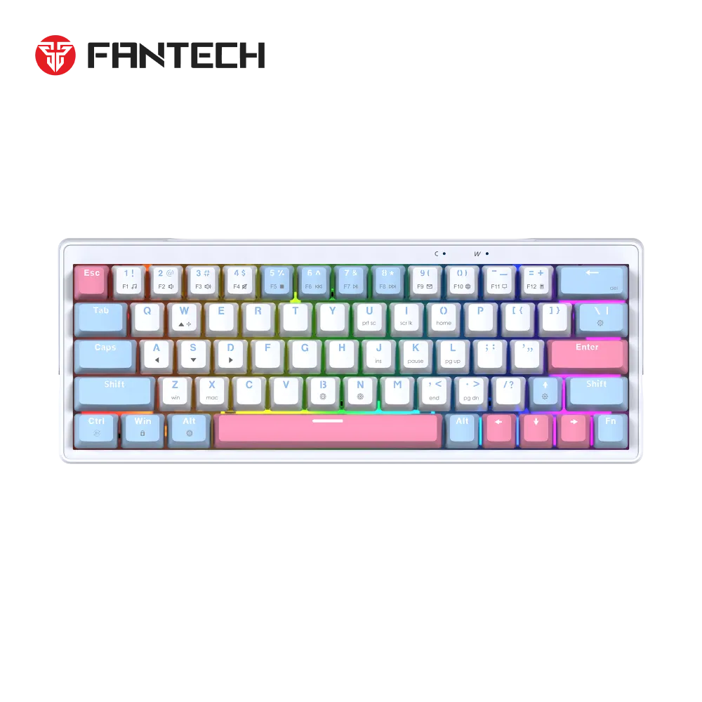 Tastatura Mehanicka Gaming Fantech MK611 Atom x63 AME bela (rosie switch)