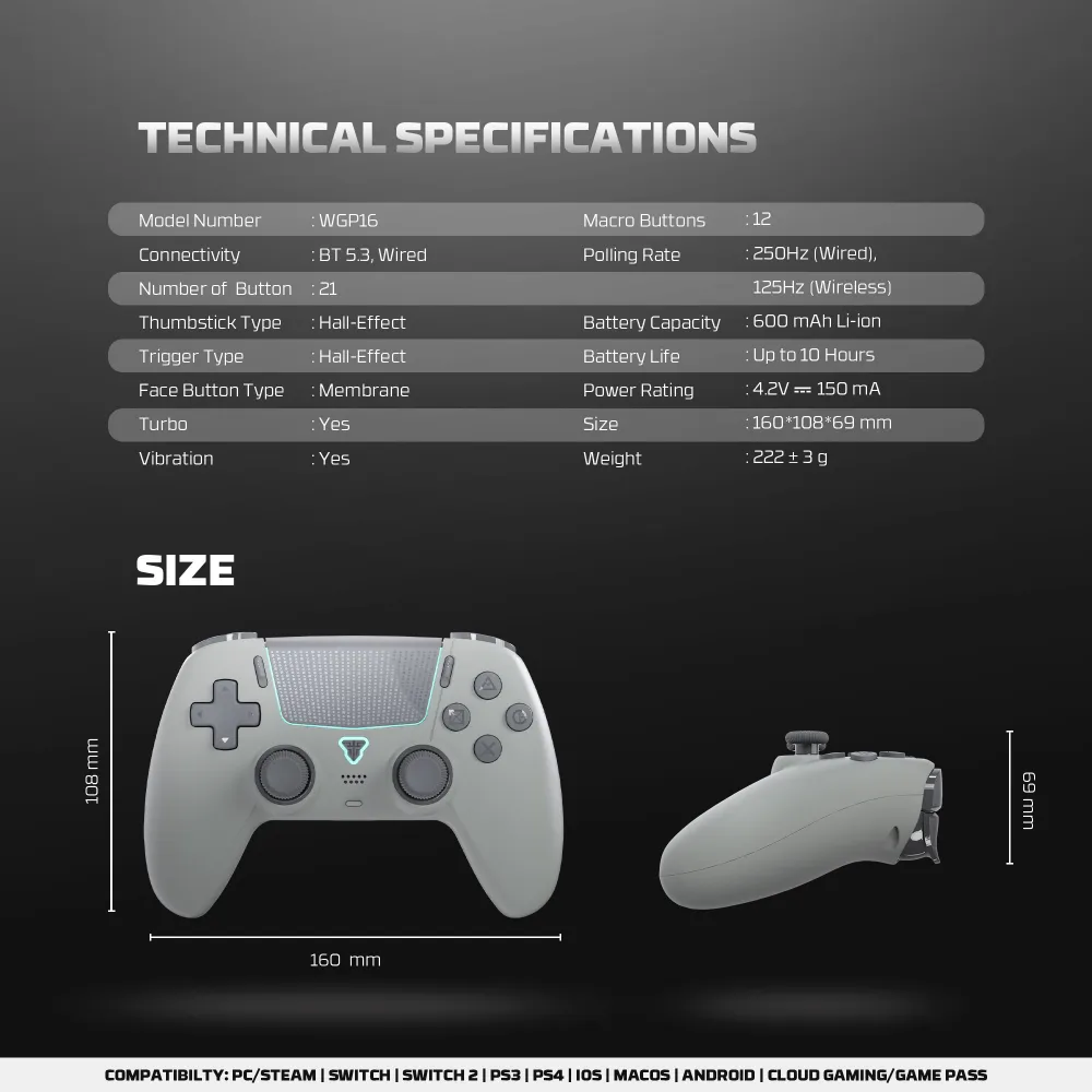 Joypad wireless Fantech WGP16 Nova II crni