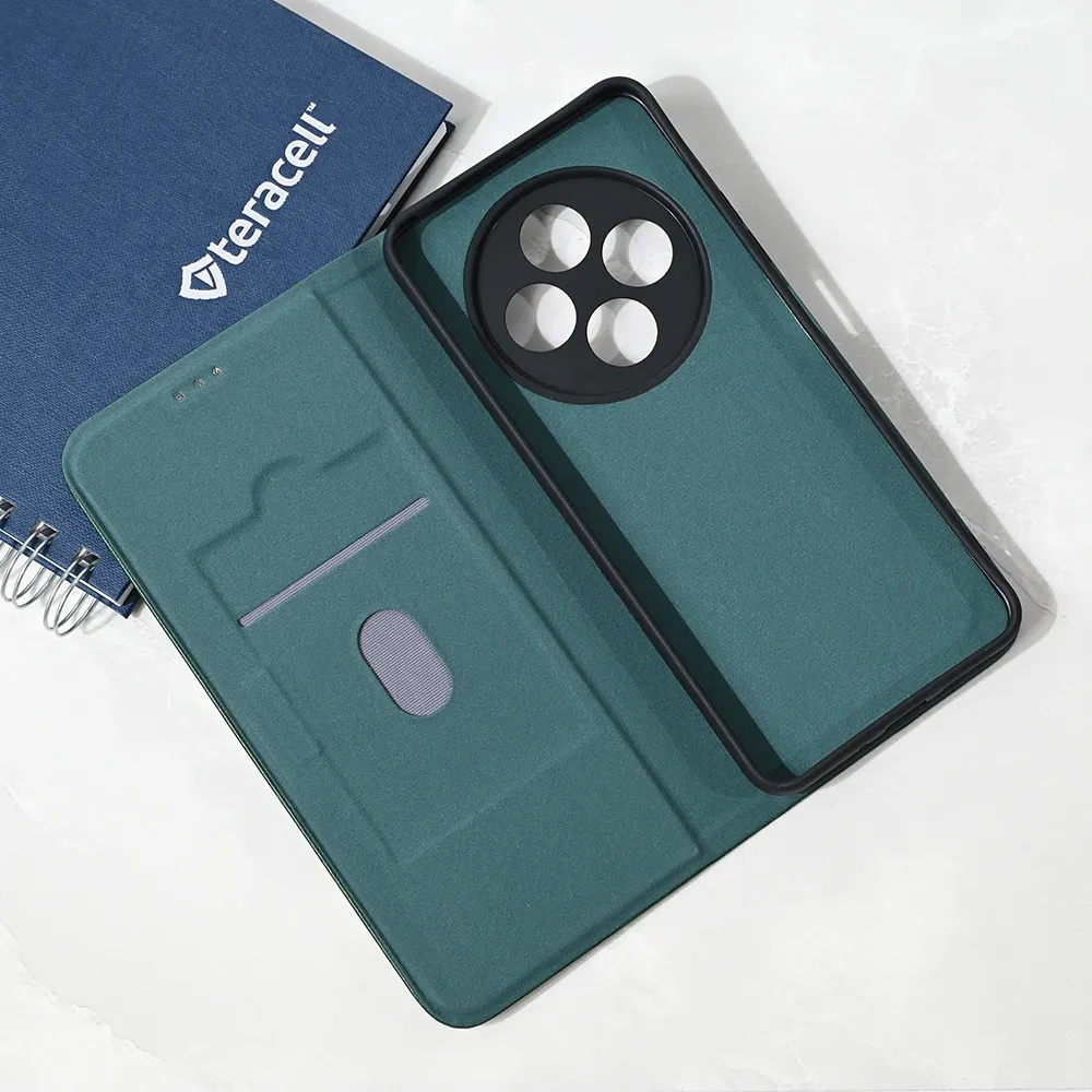 Maska Teracell Elegant Flip za Xiaomi Redmi 14C/Redmi A4 tamno zelena