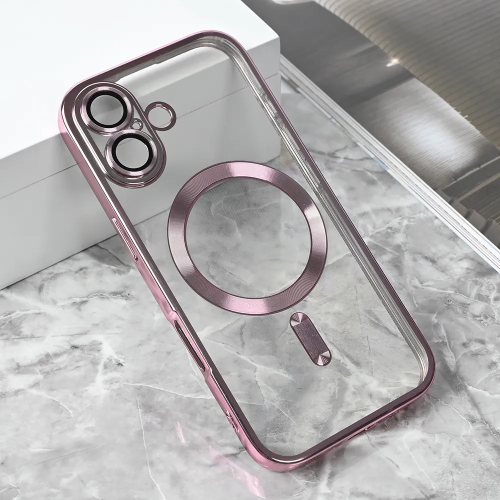 Maska Magsafe Lux za iPhone 17 6.3 roze