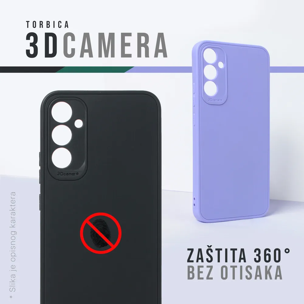 Maska 3D Camera za Honor X6c tamno zelena