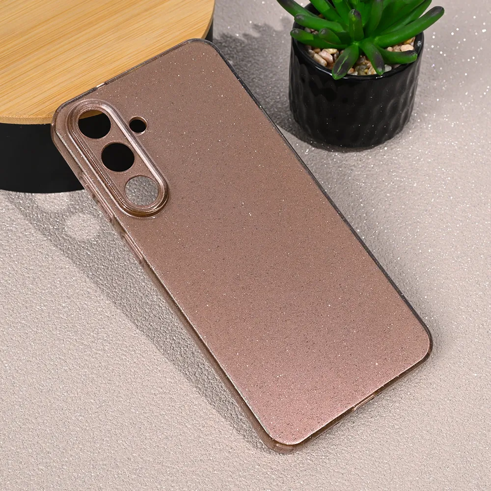 Maska Sparkle Dust za Samsung S731B Galaxy S25 Fe roze zlatna