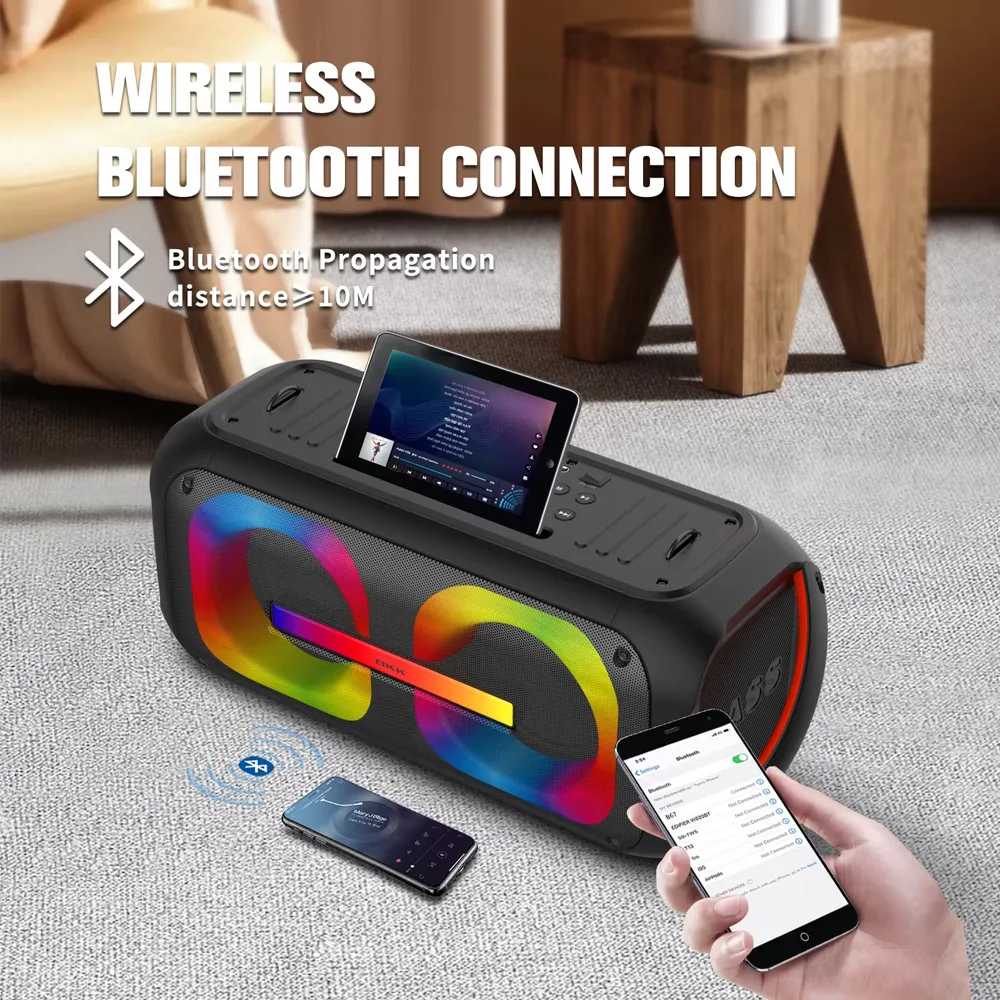 Bluetooth zvucnik BKK-B67 2x60W crni