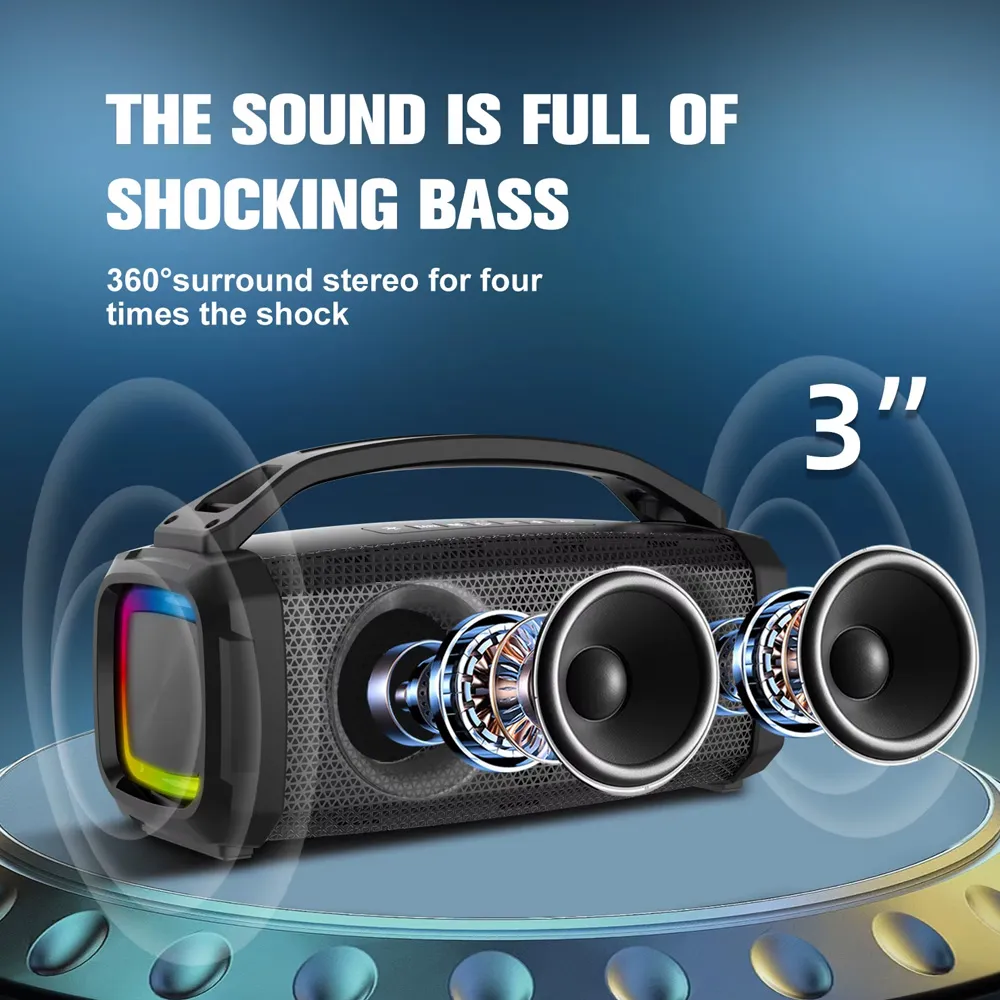 Bluetooth zvucnik BKK-B90 2x20W crni