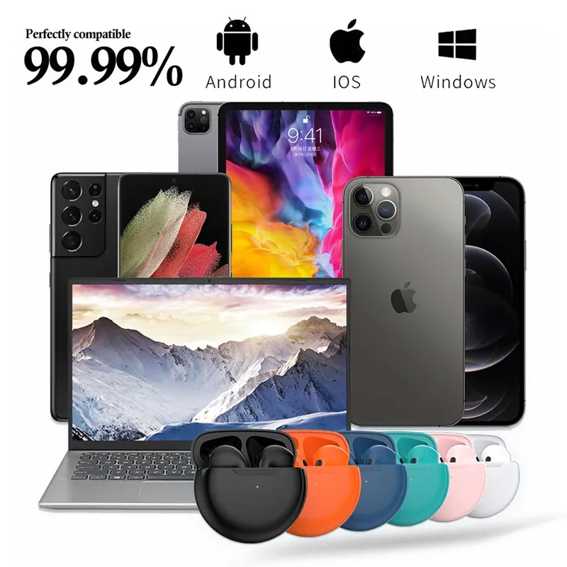 Bluetooth slusalice Airpods T-phox Pro tamno plave HQ
